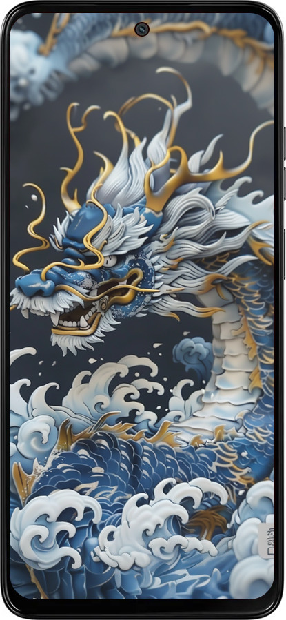 Силиконовый чехол Водяной дракон для Motorola Moto G15 - 6113u-3948 изображение 