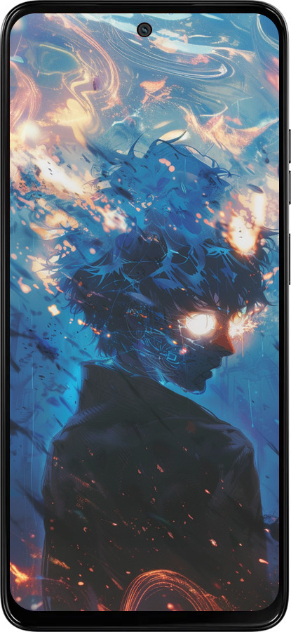 Силиконовый чехол Сатору Годжо для Motorola Moto G15 - 6129u-3948 изображение 