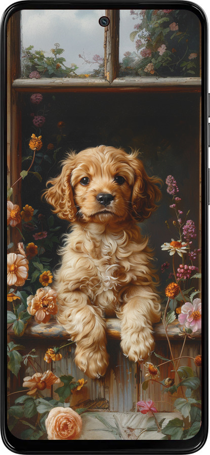 Силиконовый чехол Щенок cocker spaniel для Motorola Moto G15 - 6136u-3948 изображение 