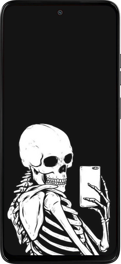 Силіконовий чехол Скелет робить Selfie для Motorola Moto G15 - 6535u-3948 изображение 