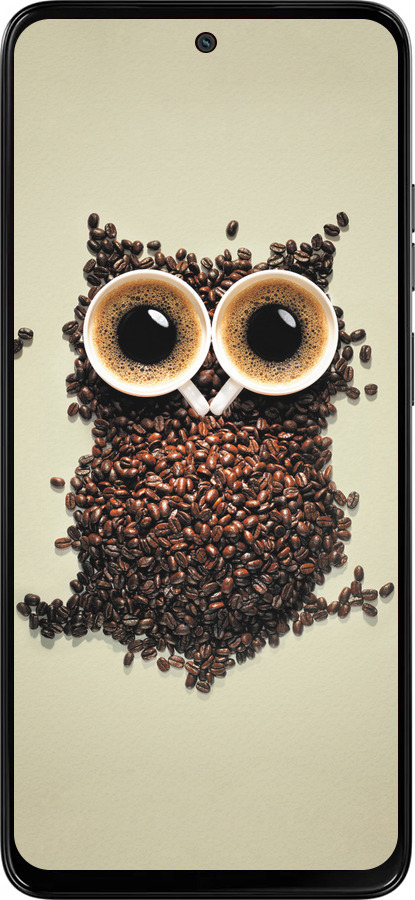 Силіконовий чехол Сова з кави для Motorola Moto G15 - 777u-3948 изображение 