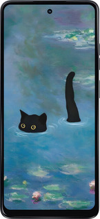 Силиконовый чехол С изображением кота и водяной лилии Monet для Motorola Moto G24 Power - 6519u-3665 изображение 