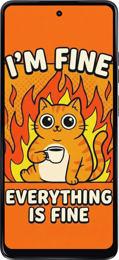 Силиконовый чехол Funny Cat для Motorola Moto G24 Power - 6786u-3665 изображение 