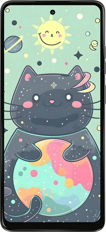 TPU чехол Милый котик для Motorola Moto G24 - 6364b-3659 изображение 