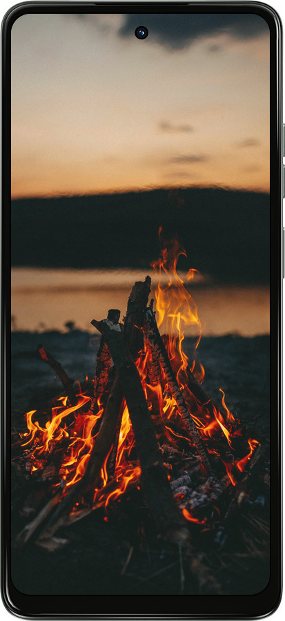 Силиконовый чехол Огонь для Motorola Moto G24 - 6021u-3659 изображение 