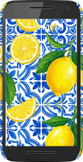 3D пластиковый матовый чехол Grocery Girl Italian Summer для Motorola Moto G3 - 6766m-318 изображение 