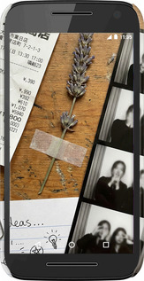 3D пластиковый матовый чехол Aesthetic Scrapbook Collage для Motorola Moto G3 - 6773m-318 изображение 