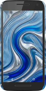 3D пластиковый матовый чехол Liquid Chrome для Motorola Moto G3 - 6781m-318 изображение 