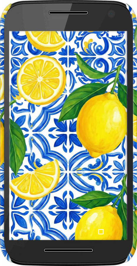 3D пластиковый матовый чехол Grocery Girl Italian Summer для Motorola Moto G3 - 6766m-318 изображение 