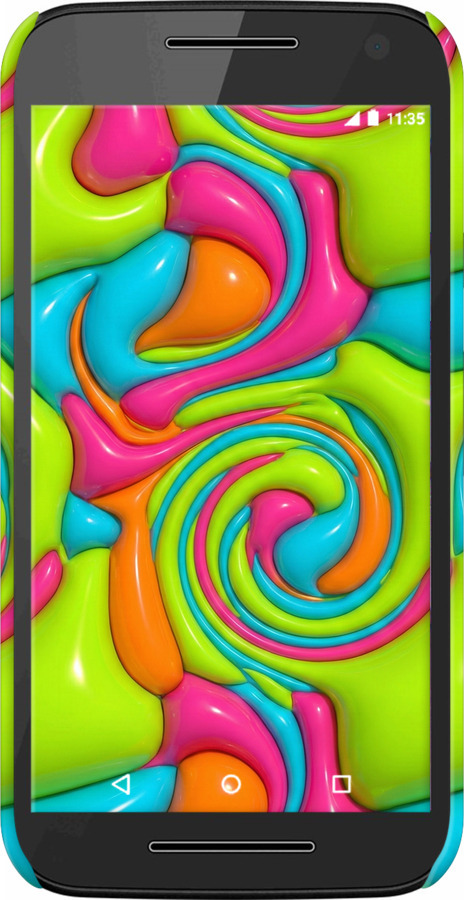 3D пластиковый матовый чехол Y2K Jelly Dream для Motorola Moto G3 - 6780m-318 изображение 