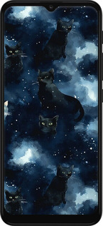 TPU чехол Изображение Кошек с тёмной акварелью для Motorola Moto G10 - 6521b-2319 изображение 