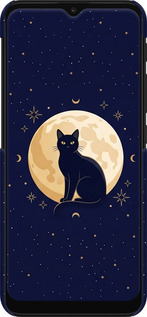 3D пластиковий матовий чехол Cute Cat Celestial/Witchy для Motorola Moto G20 - 6787m-2461 изображение 