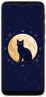 Силіконовий протиударний с посиленими кутами чехол Cute Cat Celestial/Witchy для Motorola Moto G20 - 6787sp-2461 изображение 