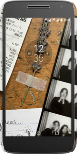 3D пластиковый матовый чехол Aesthetic Scrapbook Collage для Motorola Moto G4 Play - 6773m-860 изображение 