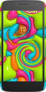 3D пластиковий матовий чехол Y2K Jelly Dream для Motorola Moto G4 Play - 6780m-860 изображение 