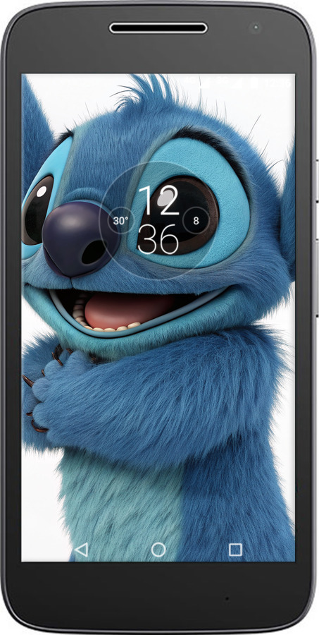 Силіконовий чехол Стіч 1 для Motorola Moto G4 Play - 6686u-860 изображение 