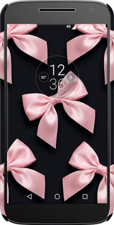 3D пластиковый глянцевый чехол Coquette Ribbons Dark Coquette для Motorola MOTO G4 PLUS - 6767c-953 изображение 