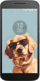 Силіконовий чехол Пес в очках для Motorola MOTO G4 PLUS - 6381u-953 изображение 