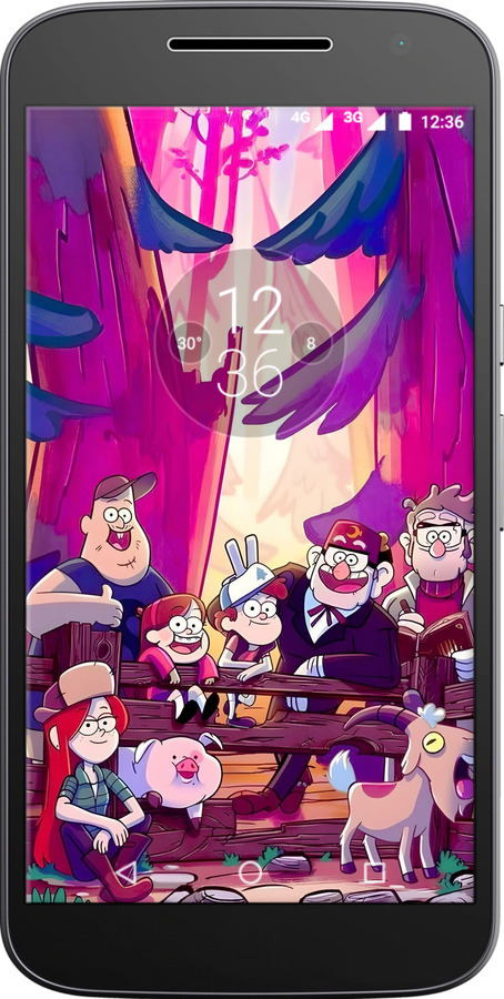 2D пластиковый чехол Гравити Фолз для Motorola MOTO G4 - 6365t-511 изображение 
