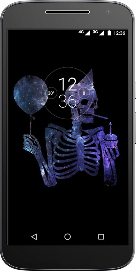 2D пластиковый чехол Скелетное искусство для Motorola MOTO G4 PLUS - 6536t-953 изображение 