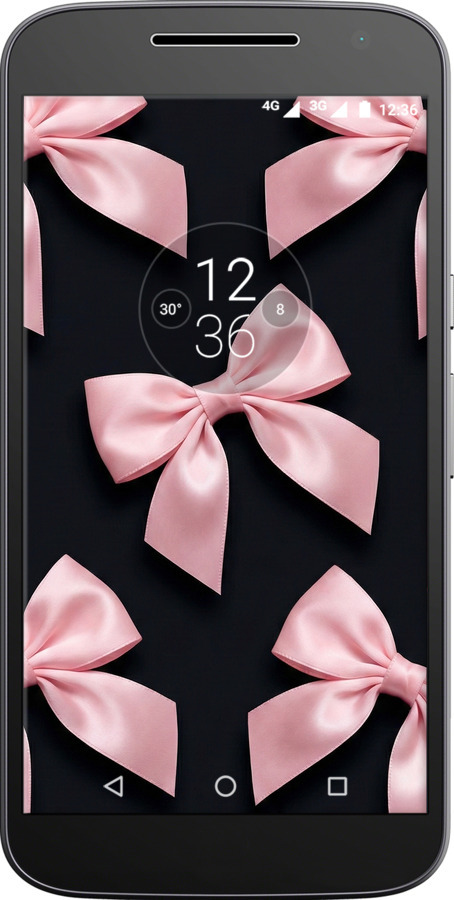2D пластиковый чехол Coquette Ribbons Dark Coquette для Motorola MOTO G4 - 6767t-511 изображение 