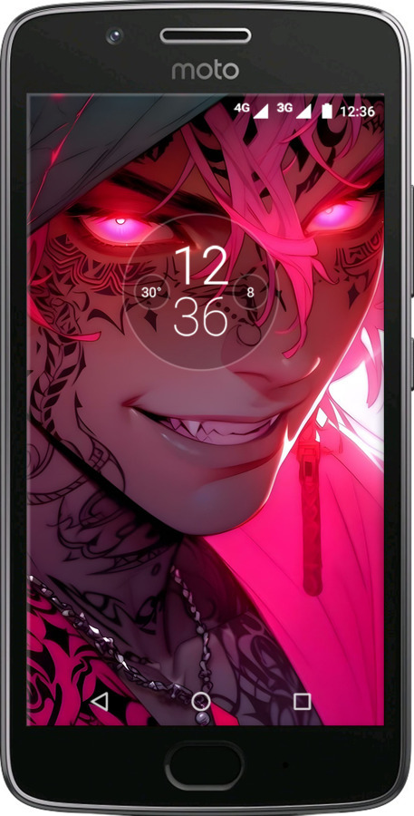 Силіконовий чехол Аніме демон 3 для Motorola Moto G5 - 6313u-832 изображение 