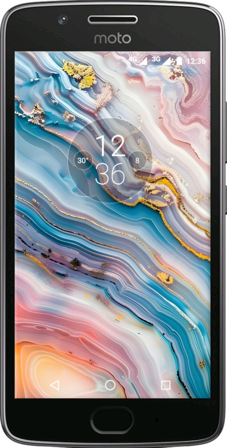 Силіконовий чехол Мрамор красивый для Motorola Moto G5 - 6376u-832 изображение 