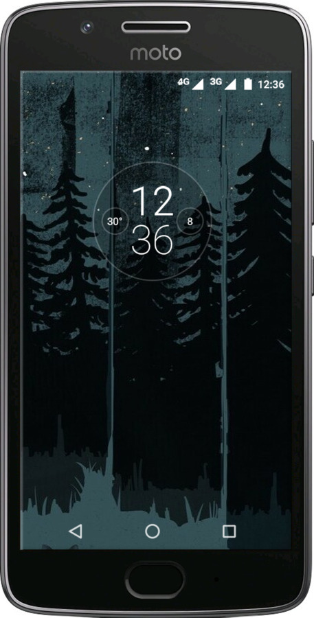 Силіконовий чехол Лисиця та нічний ліс для Motorola Moto G5 - 6481u-832 изображение 
