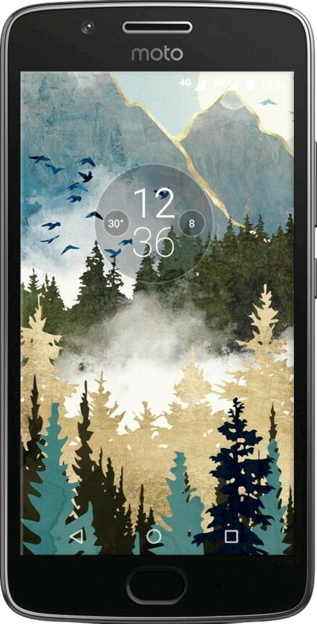 Силиконовый чехол С изображением лесного пейзажа для Motorola Moto G5 - 6548u-832 изображение 