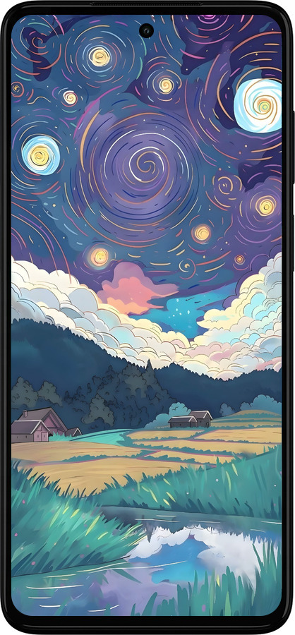 Силиконовый чехол Креативный арт для Motorola Moto G52 - 6322u-2691 изображение 