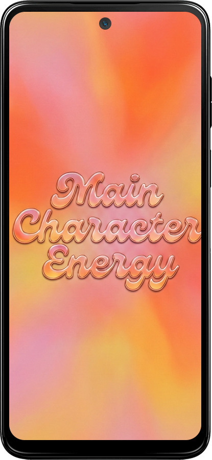 Силиконовый чехол Aura Gradient Main Character Energy Aesthetic Y2K для Motorola Moto G53 - 6783u-3047 изображение 