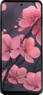 Силиконовый чехол Пурпурная сакура для Motorola Moto G64 - 6075u-4014 изображение 