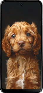 Силіконовий чехол Cocker spaniel на чорному фоні для Motorola Moto G64 - 6137u-4014 изображение 