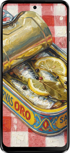 Силиконовый чехол Vintage Sardine Tin Phone для Motorola Moto G64 - 6772u-4014 изображение 