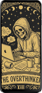 Силіконовий чехол The Overthinker для Motorola Moto G54 Power - 6774u-3897 изображение 