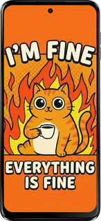 Силіконовий чехол Funny Cat для Motorola Moto G54 Power - 6786u-3897 изображение 