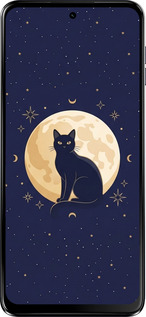 Силіконовий чехол Cute Cat Celestial/Witchy для Motorola Moto G54 Power - 6787u-3897 изображение 