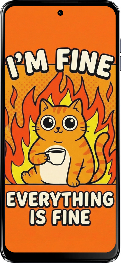 Силіконовий чехол Funny Cat для Motorola Moto G54 Power - 6786u-3897 изображение 