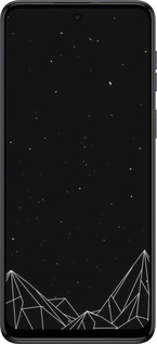 TPU чехол Черно белые абстрактные горы для Motorola Moto G54 - 6437b-3339 изображение 