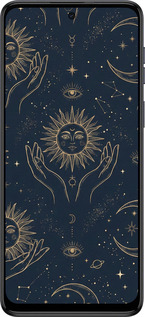 TPU чехол Celestial Harmony: Sun & Moon Gold Mystic Pattern для Motorola Moto G54 - 6778b-3339 изображение 