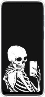 Силіконовий протиударний с посиленими кутами чехол Скелет робить Selfie для Motorola Moto G54 - 6535sp-3339 изображение 