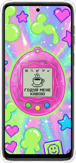 Силикон с усиленными углами чехол Y2K Aesthetic Retro Pet: Годуй мене кавою для Motorola Moto G54 - 6784sp-3339 изображение 