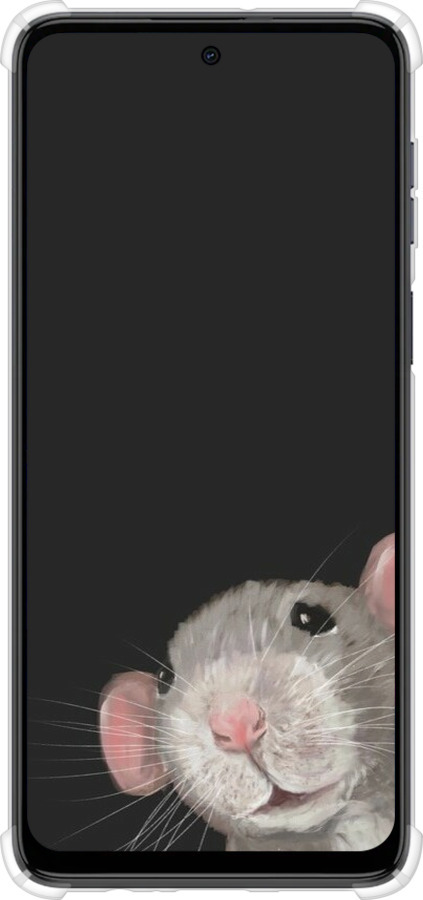 Силіконовий протиударний с посиленими кутами чехол The Peeking Rat для Motorola Moto G54 - 6442sp-3339 изображение 