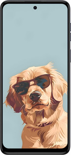 Силиконовый чехол Пес в очках для Motorola Moto G54 - 6381u-3339 изображение 
