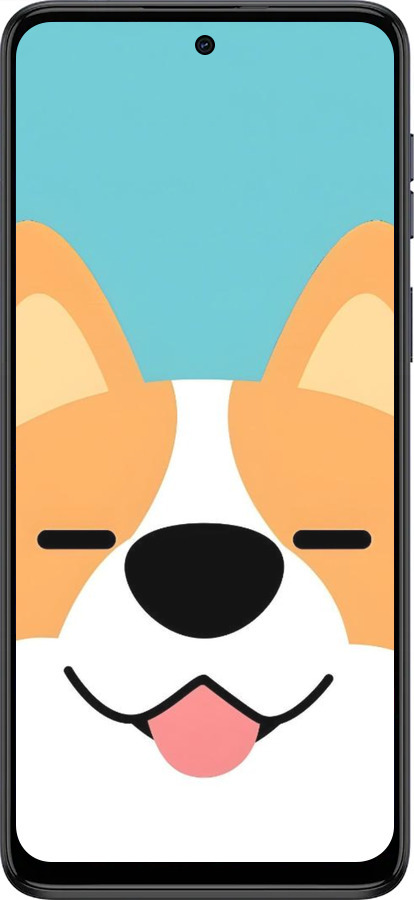 Силиконовый чехол Корги для Motorola Moto G54 - 6280u-3339 изображение 