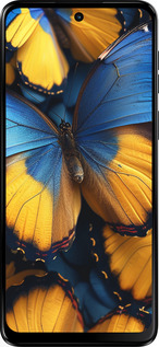 Силиконовый чехол Желто-голубые бабочки для Motorola Moto G55 - 6046u-3843 изображение 