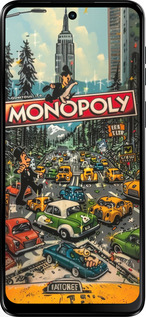 Силиконовый чехол Городской драйв Monopoly для Motorola Moto G55 - 6088u-3843 изображение 