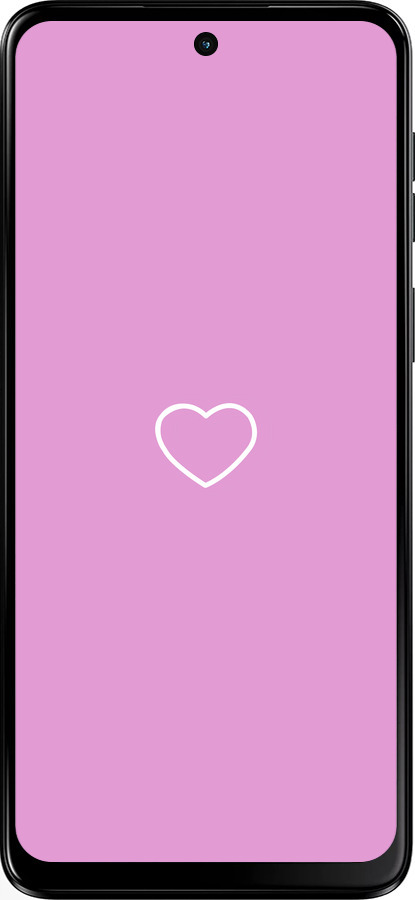 Силиконовый чехол Сердце 2 для Motorola Moto G55 - 4863u-3843 изображение 