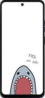 Силиконовый чехол Акула для Motorola Moto G56 - 4870u-4124 изображение 