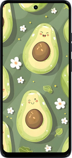Силиконовый чехол Авокадо для Motorola Moto G56 - 6380u-4124 изображение 
